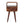 Solid Wood Mini Curve Bedside, 1-Drawer, 1 Open Slot, Chestnut