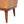 Tan Buffalo Leather Footstool, Upholstered, Nordic Legs