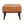 Tan Buffalo Leather Footstool, Upholstered, Nordic Legs