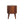 Solid Wood Cortez Chestnut Media Unit, 2 Open Shelves, Nordic Legs