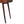 Solid Wood Curved Writing Desk, 1-Drawer, 1 Open Slot, Chestnut