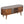 Chestnut Rounded Entertainment Unit, Nordic Legs, 4-Drawers, 2 Open Slot