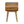 Circular Open Slot Nightstand, 1-Drawer, 1 Open Slot, Nordic Legs