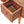 Chestnut Round Open Media Unit, 2-Drawers, 1 Open Slot