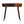 Solid Wood Curved Writing Desk, 1-Drawer, 1 Open Slot, Chestnut