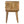 Solid Wood Curved Bedside, 2 Drawers, Oak-ish
