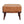 Tan Buffalo Leather Footstool, Upholstered, Nordic Legs