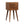 Solid Wood Mini Nightstand, 2-Drawers, Chestnut
