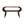 Open Chestnut Coffee Table, Nordic Legs