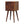 Solid Wood Mini Cube Nightstand, 2-Drawers, Chestnut