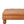 Solid Wood Buffalo Leather Ottoman with Castor Legs