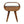 Chestnut Circular Open Bedside, 1-Drawer