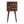 Solid Wood Mini Cube Nightstand, 2-Drawers, Chestnut