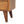 Solid Wood Mini Classic Chestnut Bedside, 2-Drawers, 1 Open Slot, Nordic Legs