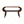 Open Chestnut Coffee Table, Nordic Legs