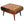 Open Chestnut Coffee Table, Nordic Legs