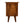 Solid Wood Bedside Table with 2 Drawers in Chestnut