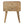 Solid Wood Curved Bedside, 2 Drawers, Oak-ish