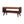 Solid Wood Chestnut Bench with Leather Seat Pad
