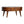 Chestnut Rounded Coffee Table, Nordic Legs, 2-Drawers