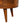 Solid Wood Mini Chestnut Rounded Coffee Table, 2-Drawers