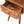 Solid Wood Mini Curve Bedside, 1-Drawer, 1 Open Slot, Chestnut