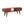 Solid Wood Chestnut Circular TV Unit, Nordic Legs, 2-Drawers, Open Slot