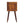 Solid Wood Mini Cube Nightstand, 2-Drawers, Chestnut