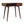 Solid Wood Curved Writing Desk, 1-Drawer, 1 Open Slot, Chestnut