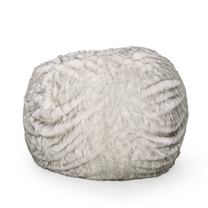 Negar 5 Foot Rounded Short Faux Fur Bean Bag