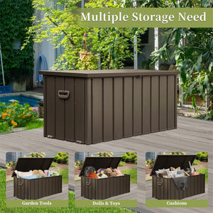 200 Gallon Outdoor Storage Deck Box - Dark Brown