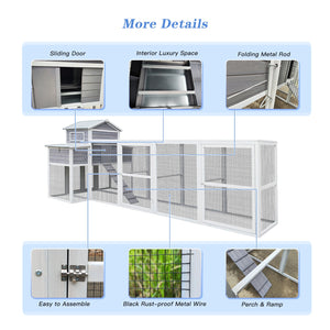 150" Extra Large Wooden Chicken Coop