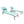 Patio Chaise Lounge Set of 3 with Side Table, Aluminum Adjustable Recliners
