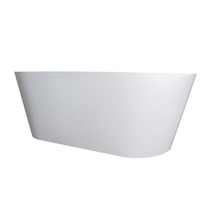 55 Inch Freestanding Solid Surface Soaking Bathtub