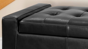 Large 51" Storage Ottoman, Tufted Storage Bench