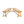 Outdoor Dining Benches (Set of 2) - Acacia Wood with Teak Finish