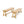 Outdoor Dining Benches (Set of 2) - Acacia Wood with Teak Finish
