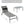 Outdoor Patio Chaise Lounge Set of 3 with Side Table and Wheels