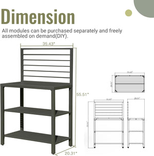 Outdoor Kitchen Island with Storage