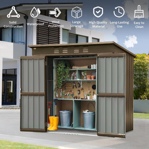 Outdoor Storage Shed 6x4 FT