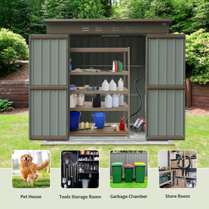 Outdoor Storage Shed 6x4 FT