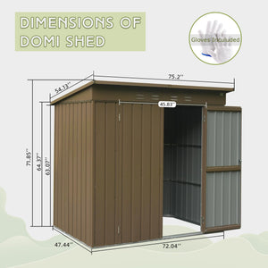 Outdoor Storage Shed 6x4 FT