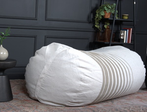 Zeon 6.5 Foot Striped Cylindrical Bean Bag