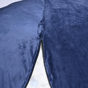 Minky Velvet Bean Bag Chair - Navy 5ft Plush Floor Chair