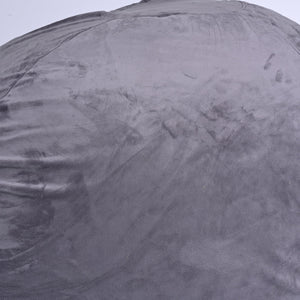 Minky Velvet Bean Bag Chair - Grey 5ft Plush Floor Chair
