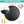 Black 20 Inch Metal Round Bathroom Mirror