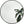 Black 20 Inch Metal Round Bathroom Mirror
