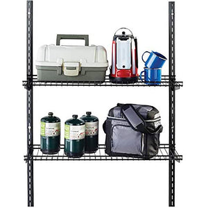 Rubbermaid Large Upright Utility Storage Shed Shelving w/ Installation Hardware