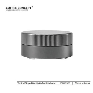 Vertical Striped Gravity Espresso Distributor - Stainless Steel Self-Leveling Tool 51/53/58mm From $16