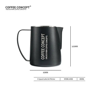Pro Latte Art Pitcher - Eagle Beak Precision Spout 400ml/600ml, Advanced Patterns Under $25